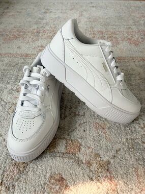 Y2K Style Puma Karmen White Chunky Platform Sneakers - US 7